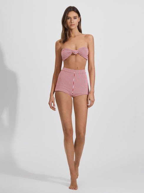 Reiss Hunter Fella Bandeau Knot Bikini Top