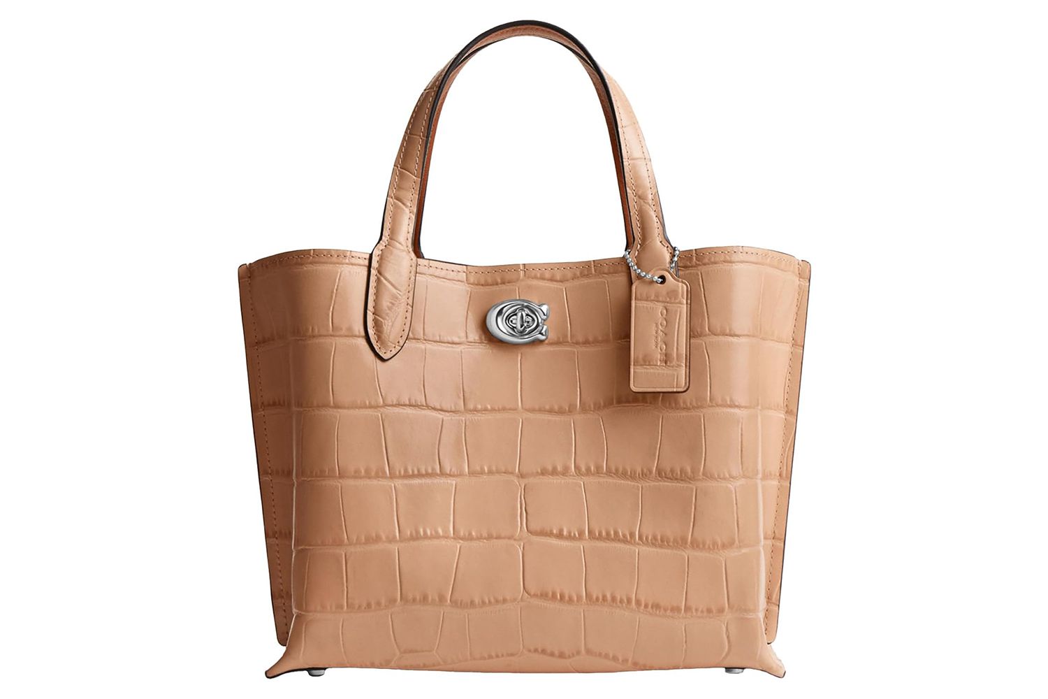 Coach Embossed Croc Willow Tote 24