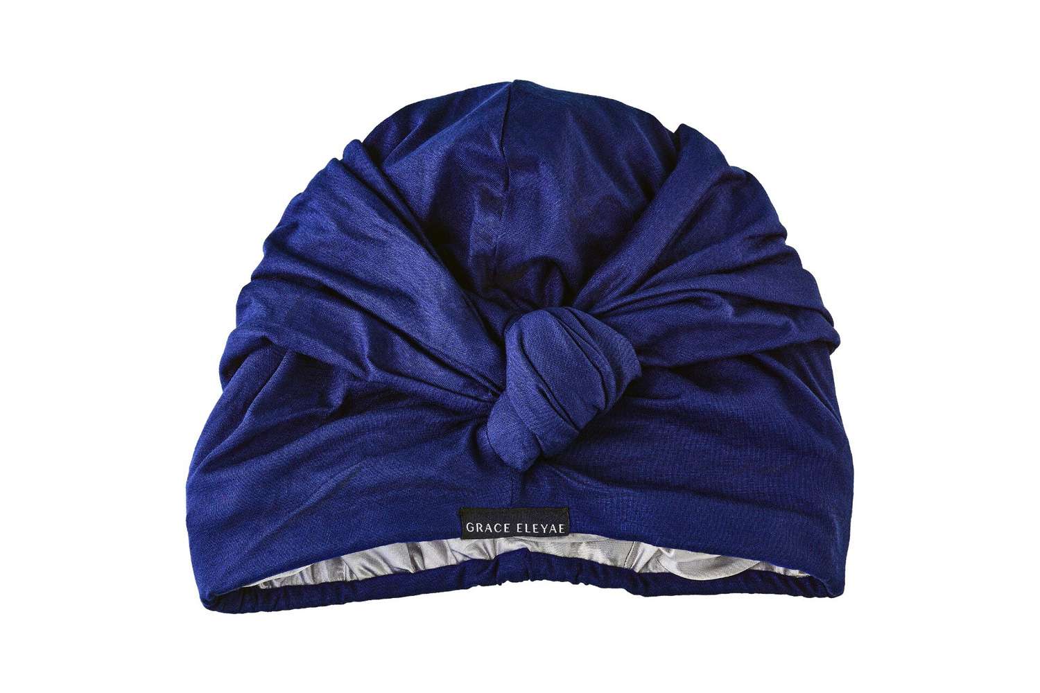 Grace Eleyae Satin-Lined Knot Turban