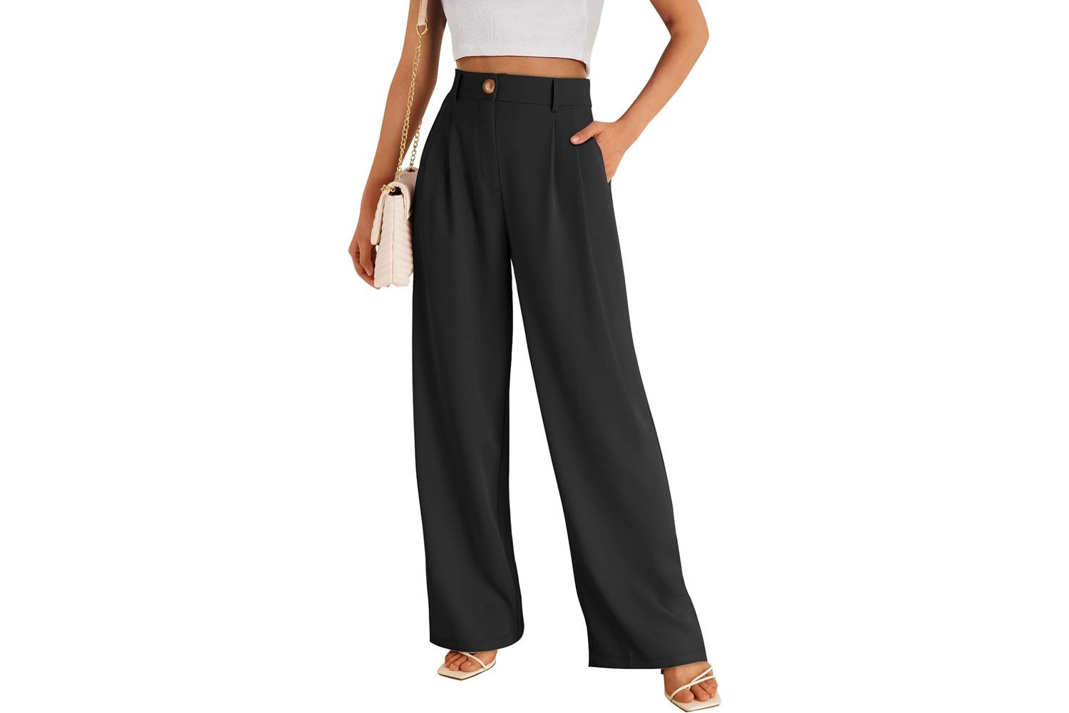 Amazon LILLUSORY Wide Leg Dress Pants Women's High Waisted Business Casual Trousers