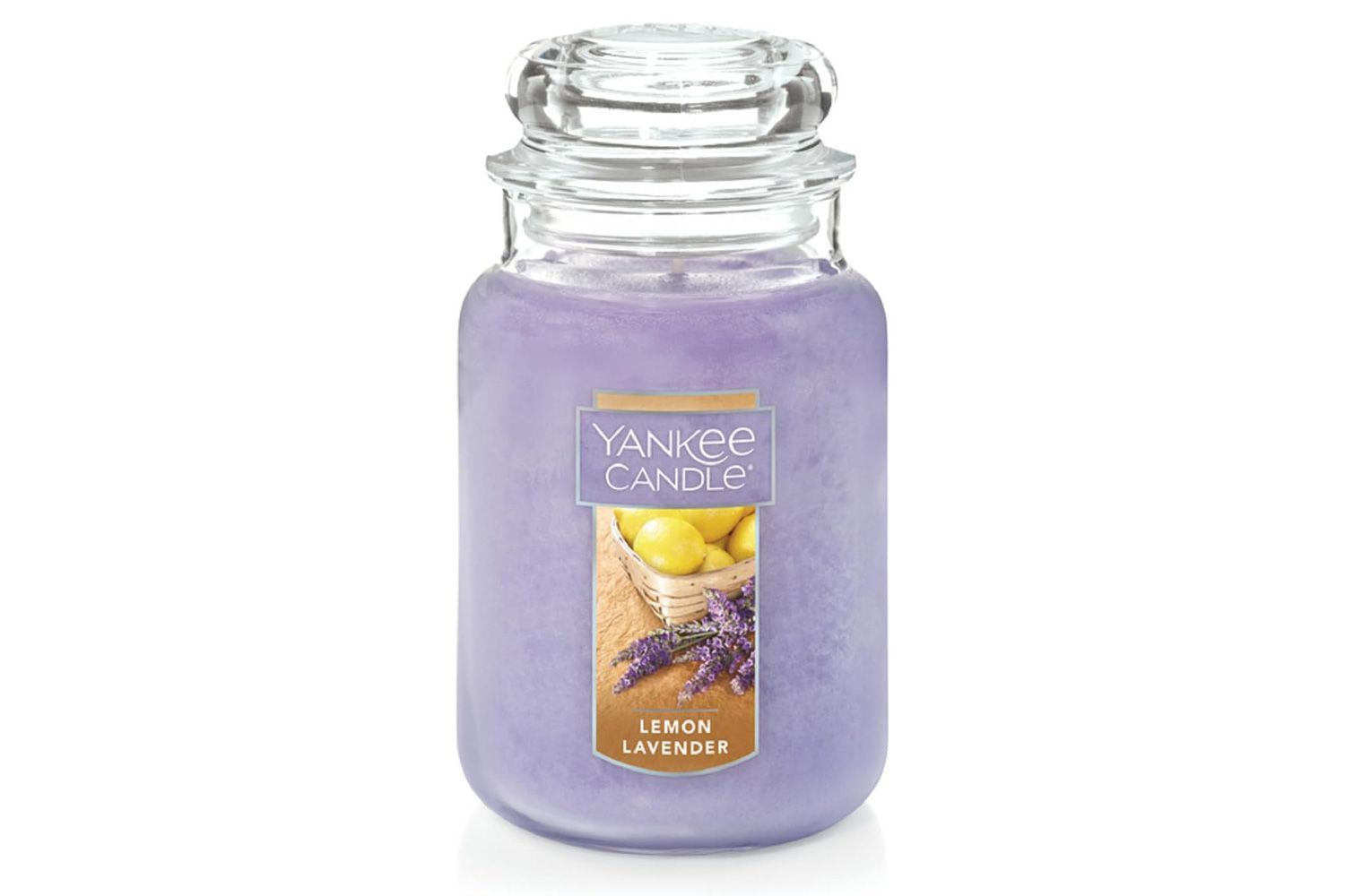 Amazon Yankee Candle Lemon Lavender Scented, Classic 22oz Large Jar Single Wick Candle, Over 110 Hours of Burn Time