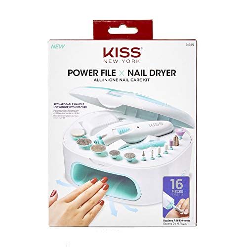 Power File x Nail Dryer, All-In-One Nail Care Kit