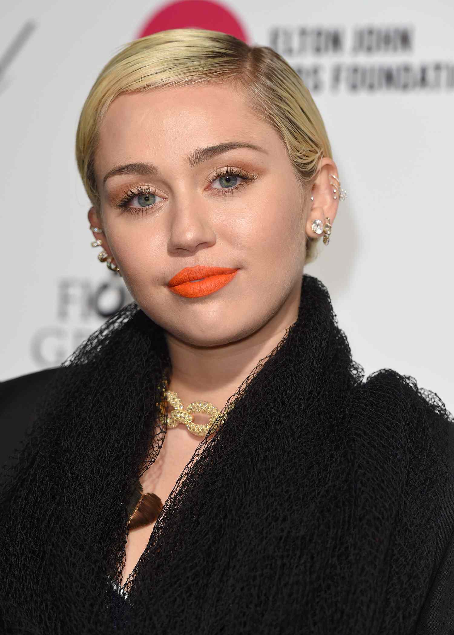 Miley Cyrus at 23rd Annual Elton John AIDS Event