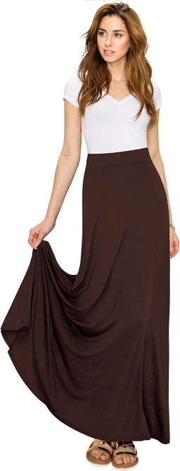 Lock and Love High Waist Maxi Skirt Amazon