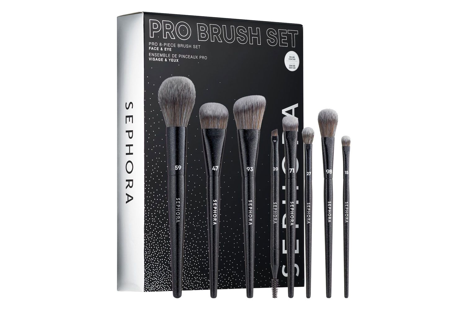 SEPHORA COLLECTION PRO 8-Piece Face & Eye Brush Set