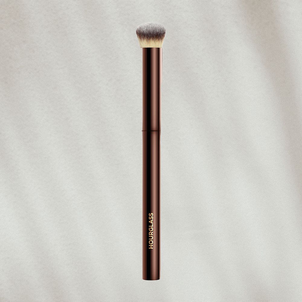 Concealer Brush on textured background