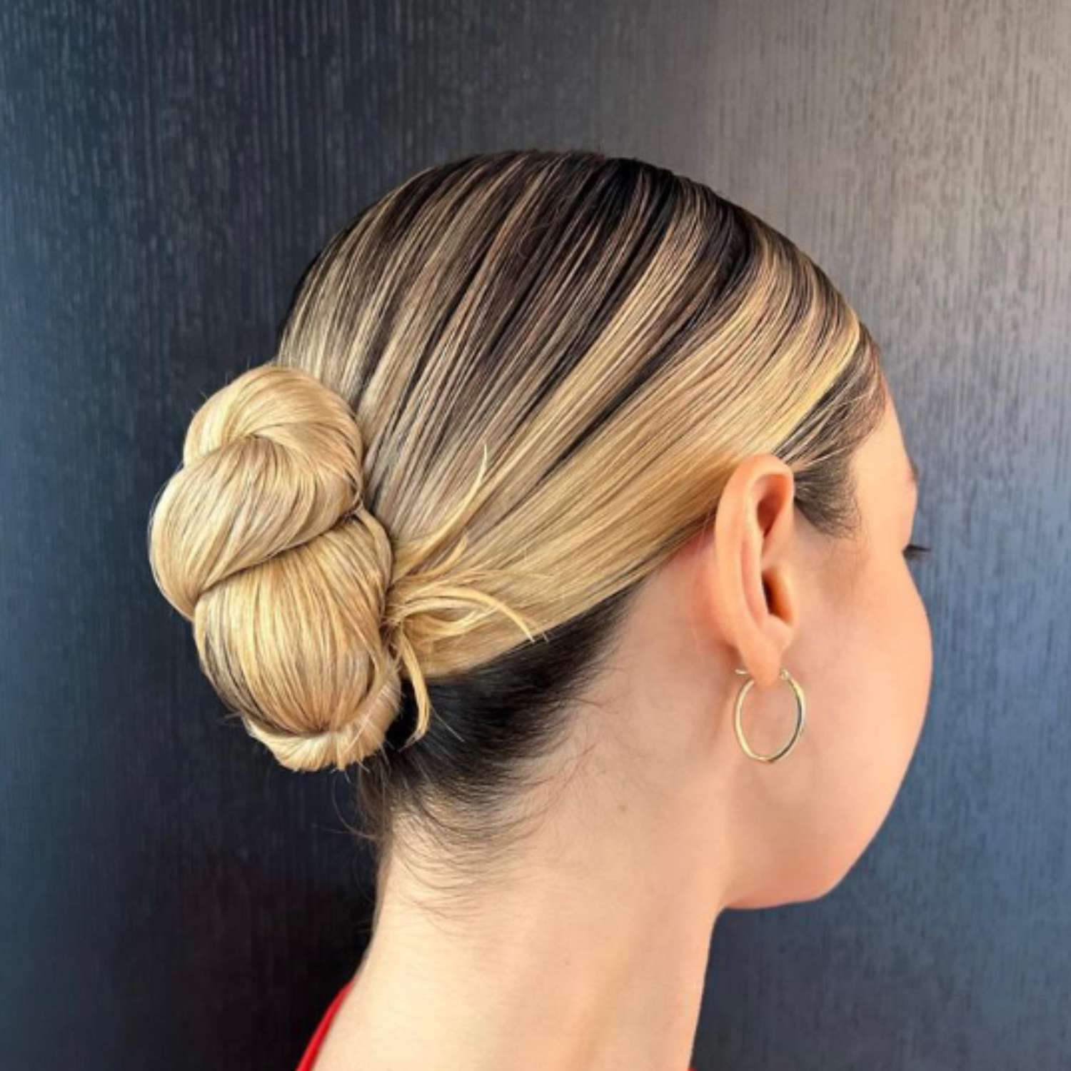 Twisted ballet bun.