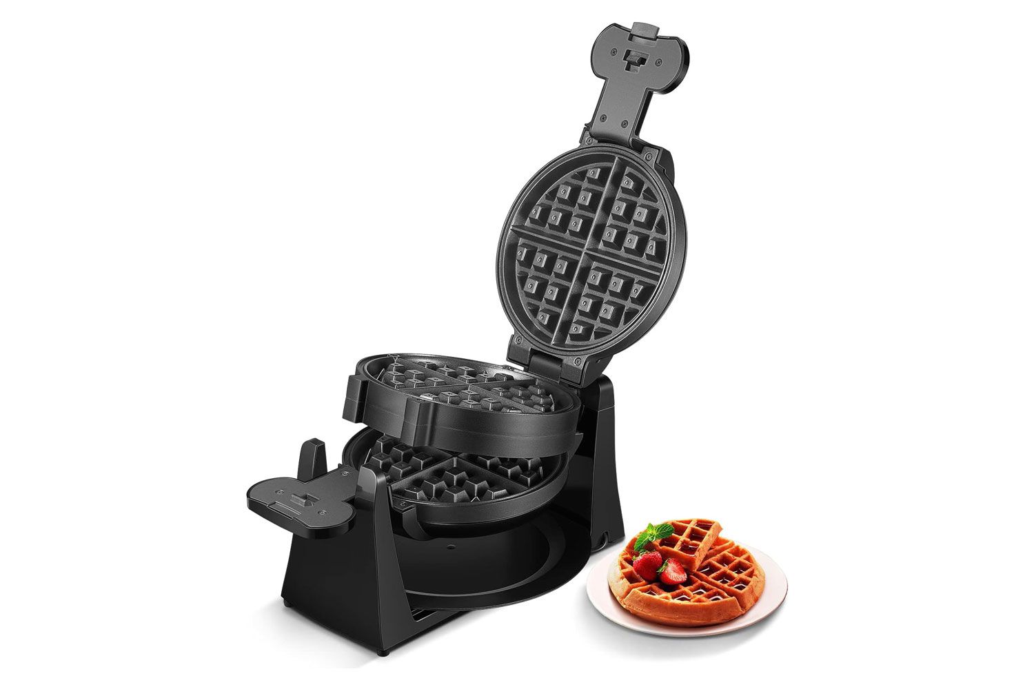 Amazon Waffle Maker, Belgian Waffle Maker Iron 180Â° Flip Double