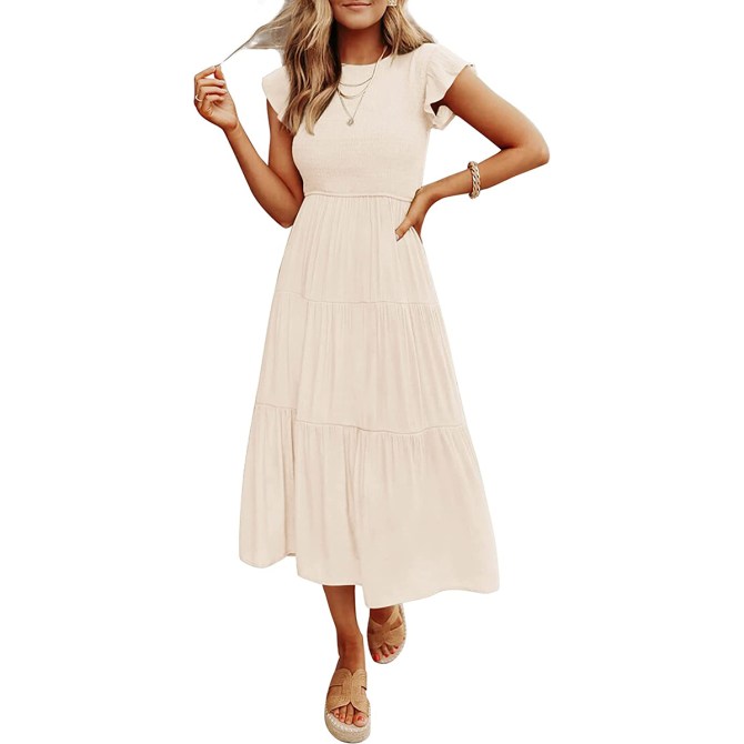 Zesica Tiered Midi Dress