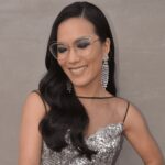 Ali Wong’s Dark Denim Eyeshadow Popped on the Emmys Red Carpet