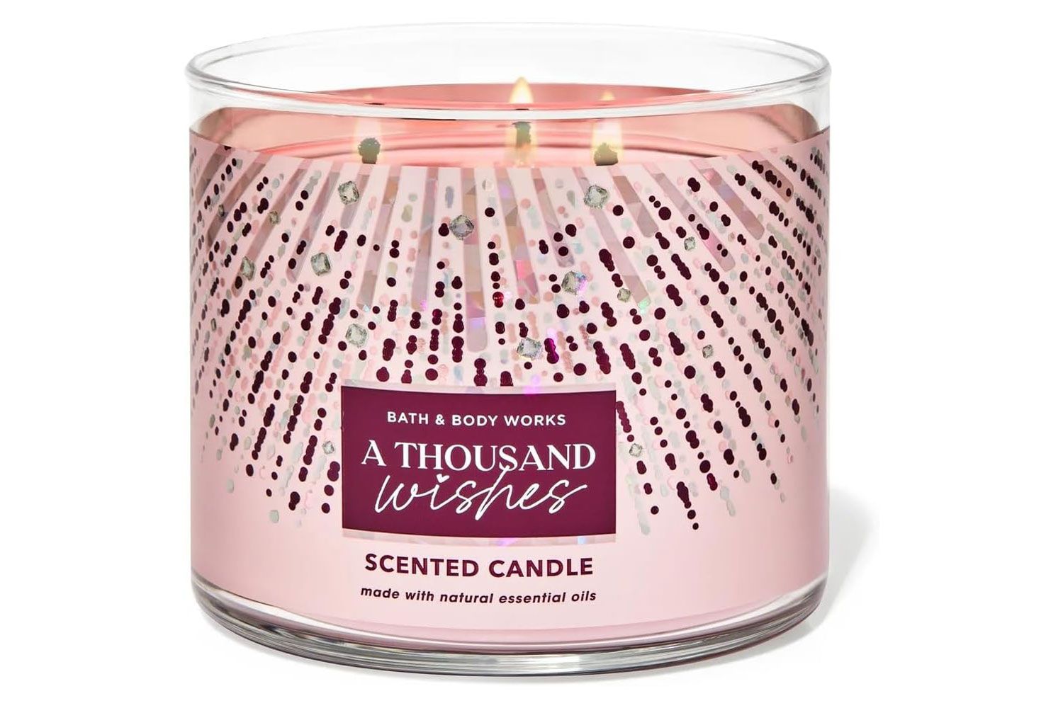 Amazon Bath and Body Works A THOUSAND WISHES 3-Wick Candle