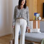 Two Spring Looks with Pintucked Pants