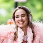 Suki Waterhouse Is a Ball of Bubblegum in This Fur Coat