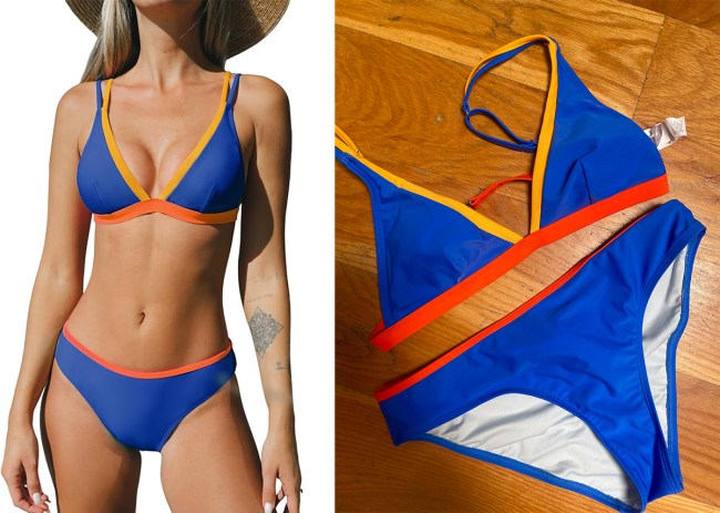 CUPSHE Color Block Bikini