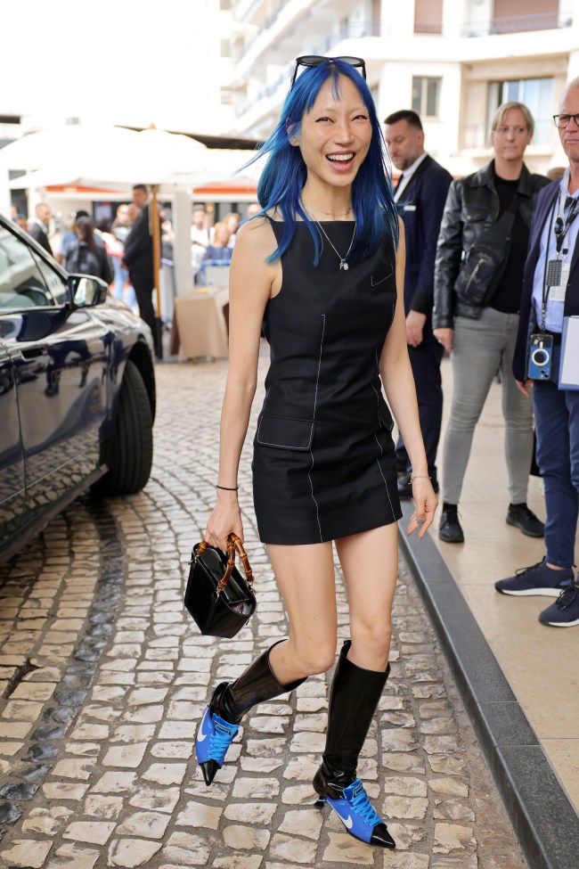 Soo Joo Park is seen at Hotel Martinez during the 77th Cannes Film Festival on May 16, 2024 in Cannes, France.