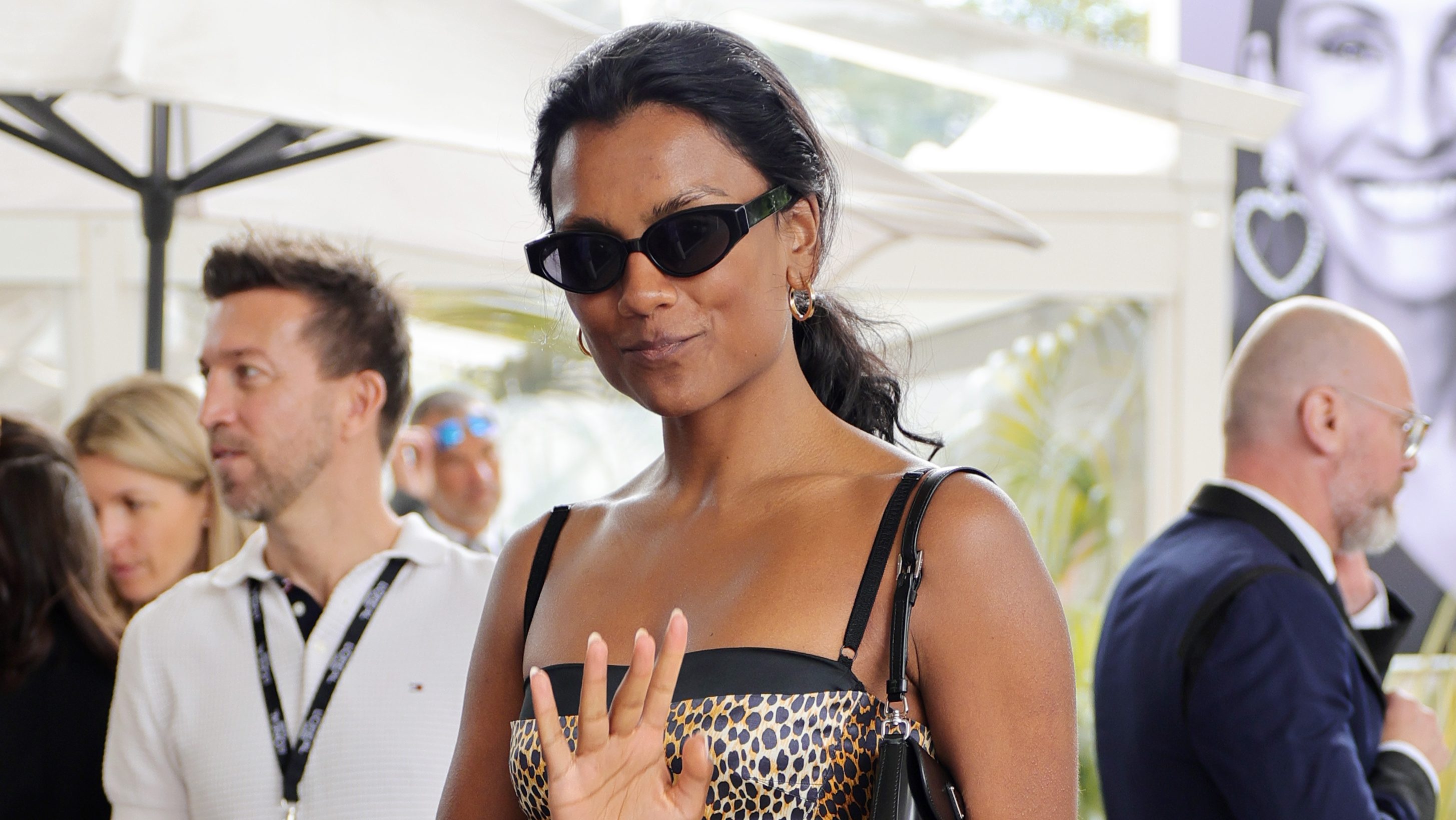 Simone Ashley is seen at Hotel Martinez during the 77th Cannes Film Festival on May 24, 2024 in Cannes, France.