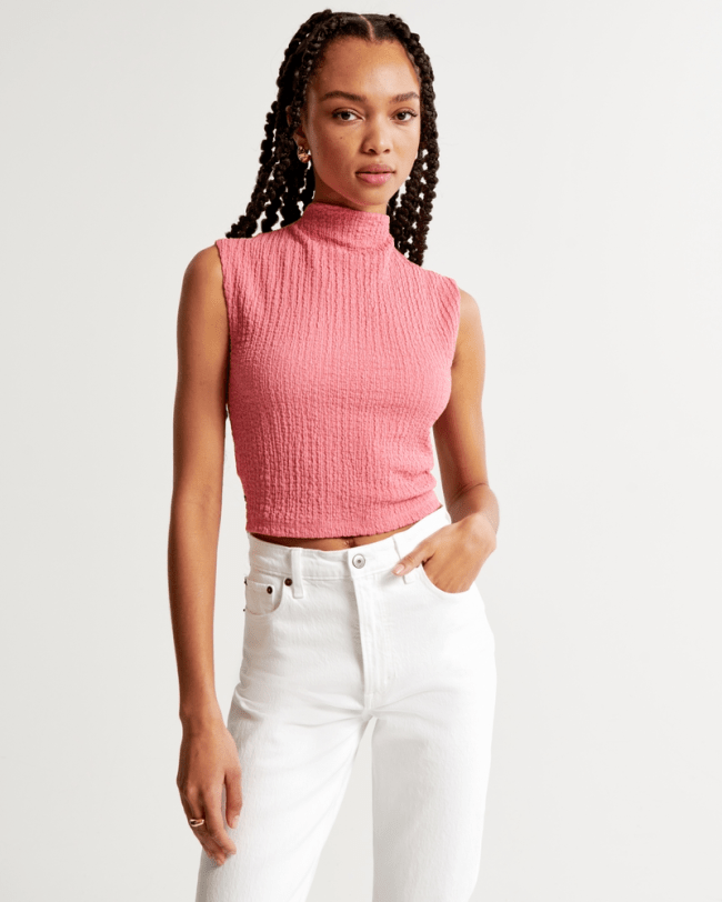 Abercrombie & Fitch Paloma Bubble Knit Top