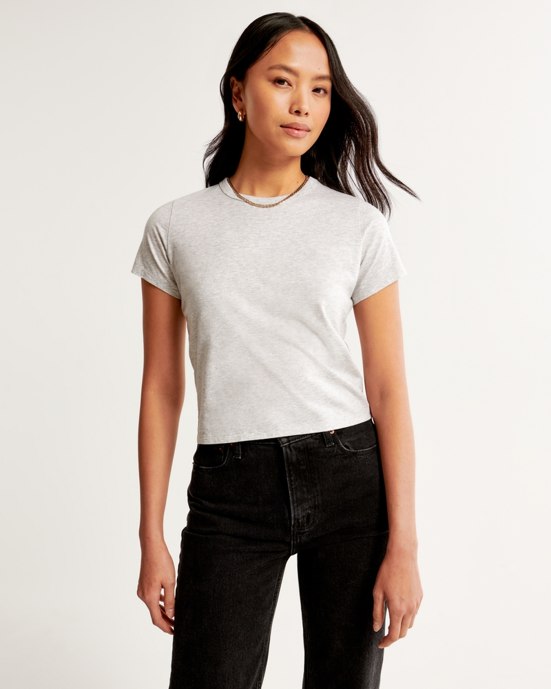 Abercrombie & Fitch Essential Polished Body-Skimming Tee