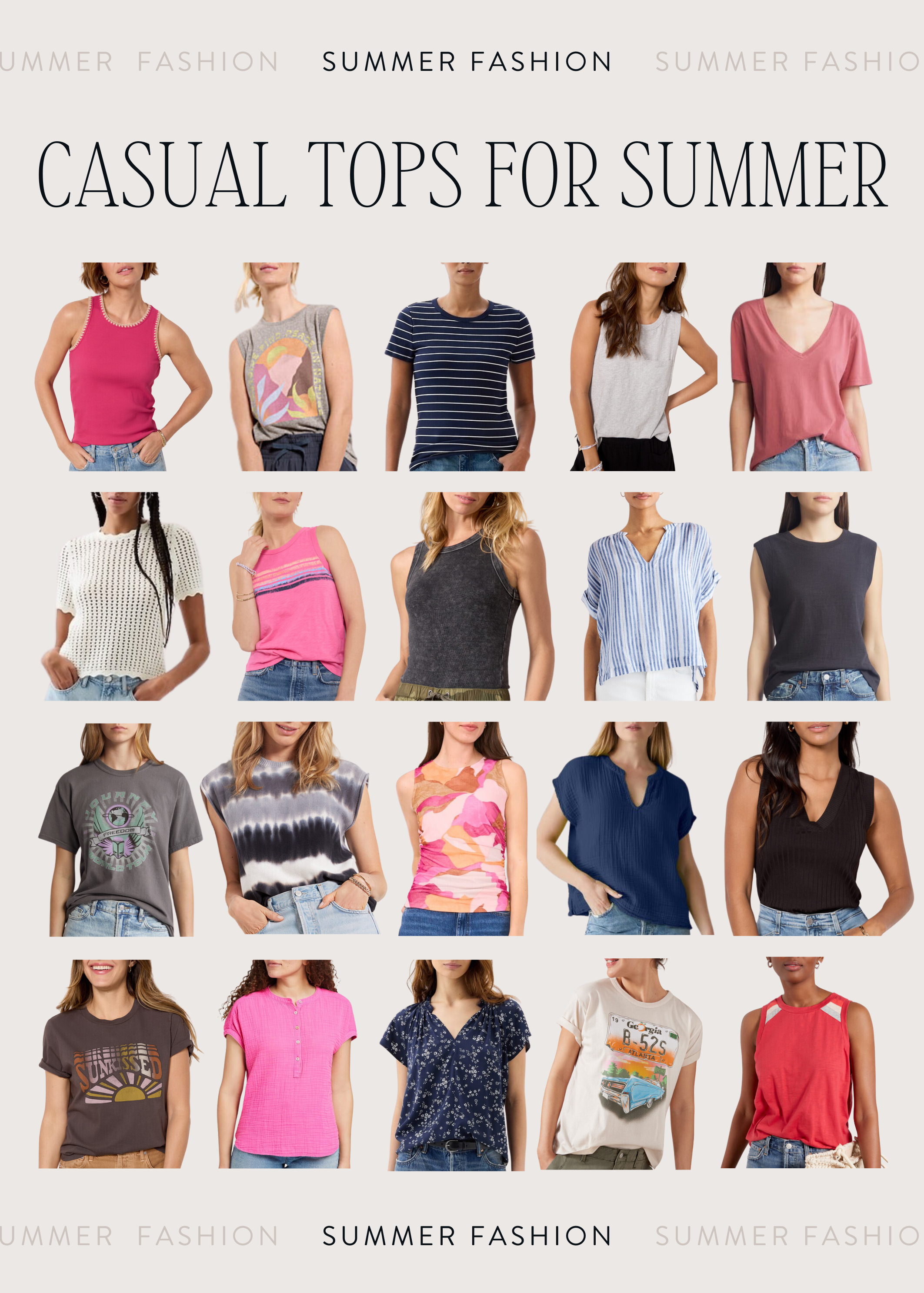 Casual Tops to Wear with Shorts