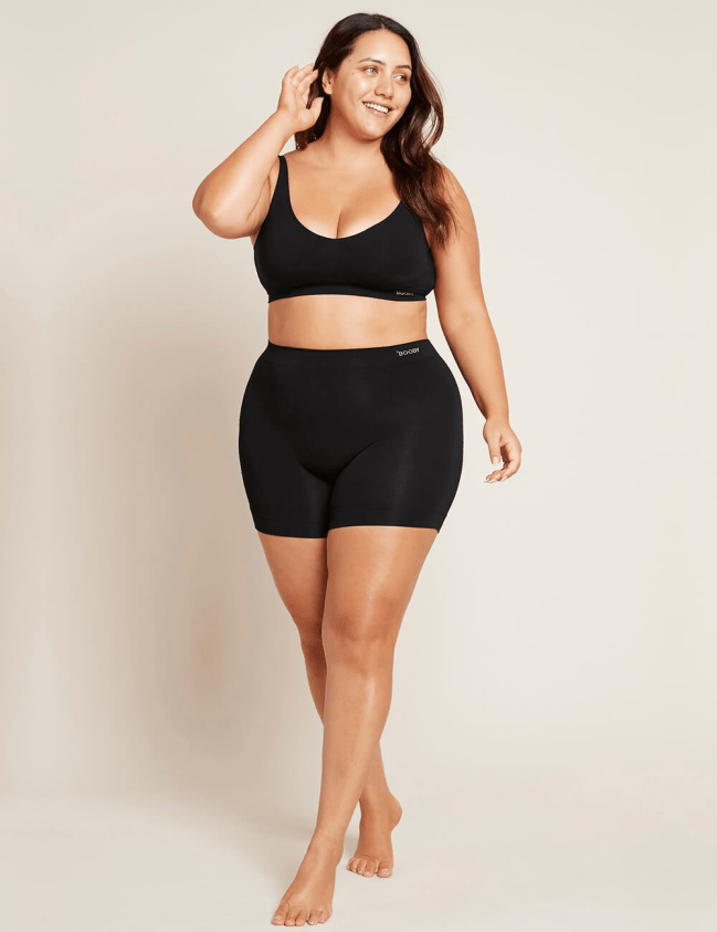 Model wearing Boody's Smoothing Short in black