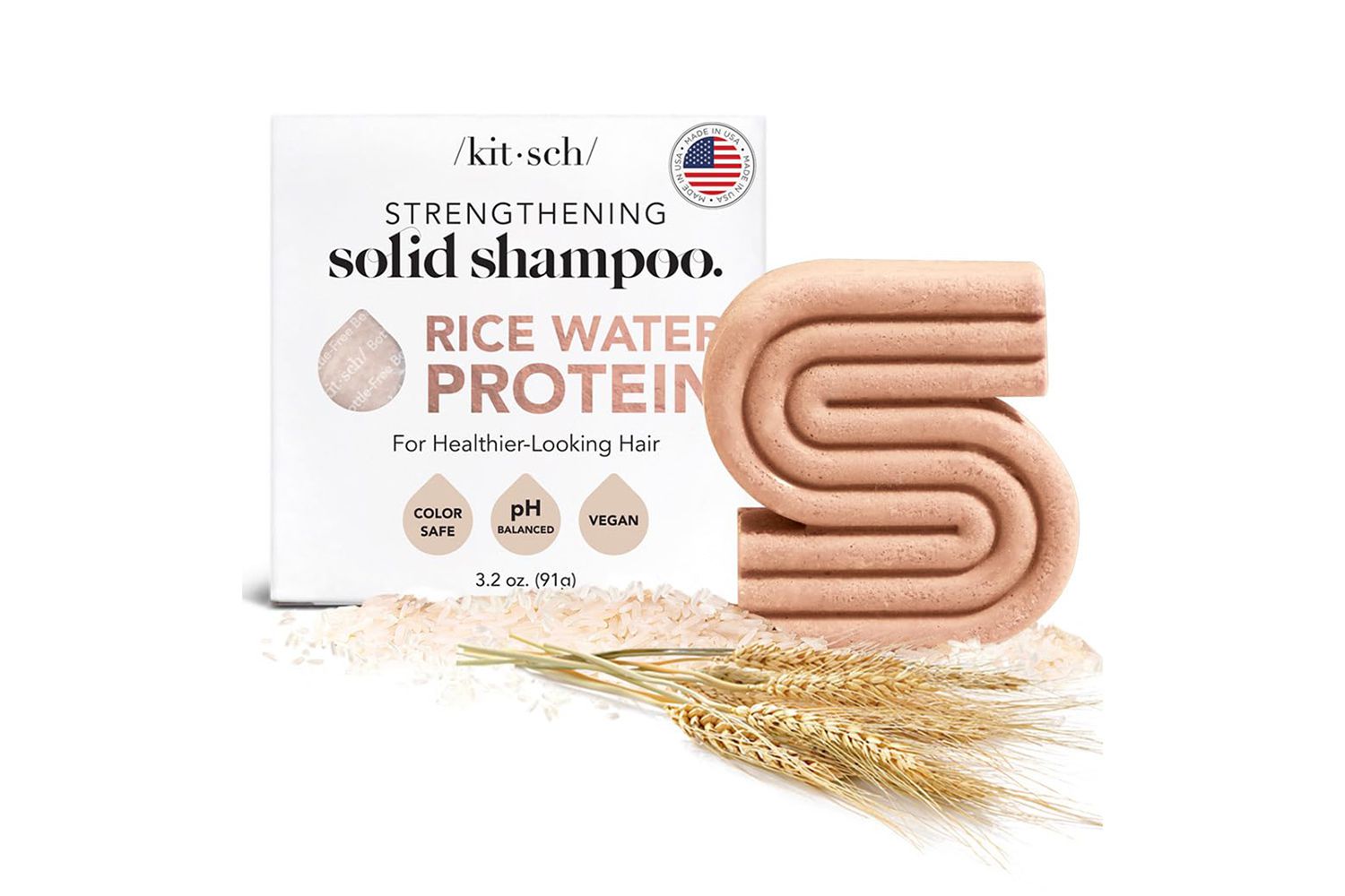 Amazon Kitsch Rice Water Shampoo Bar