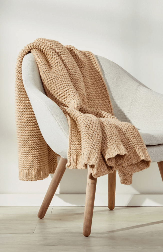 Nordstrom knit throw blanket