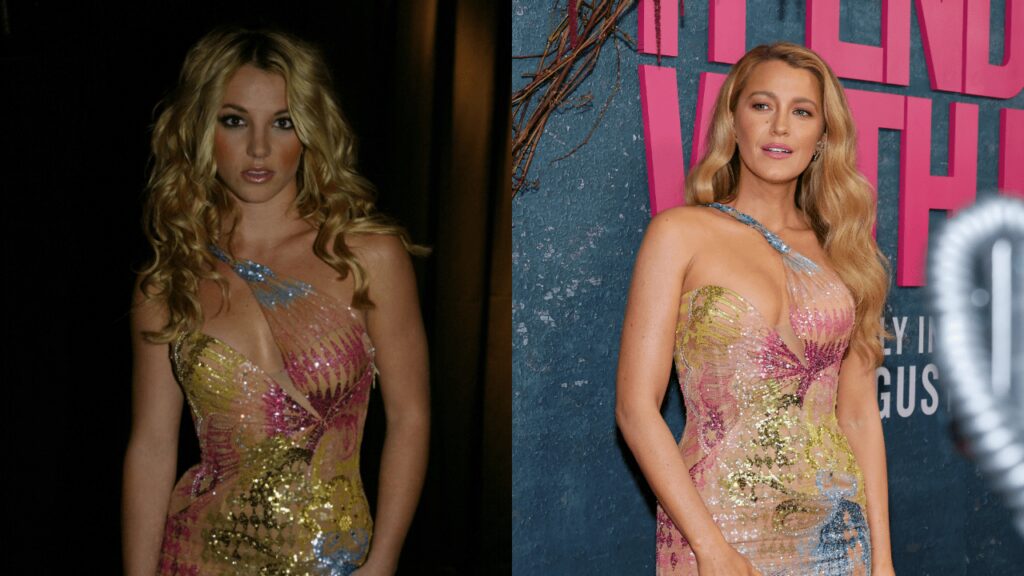 Blake Lively Paid Homage to Britney Spears By Wearing Her 2002 Versace Dress