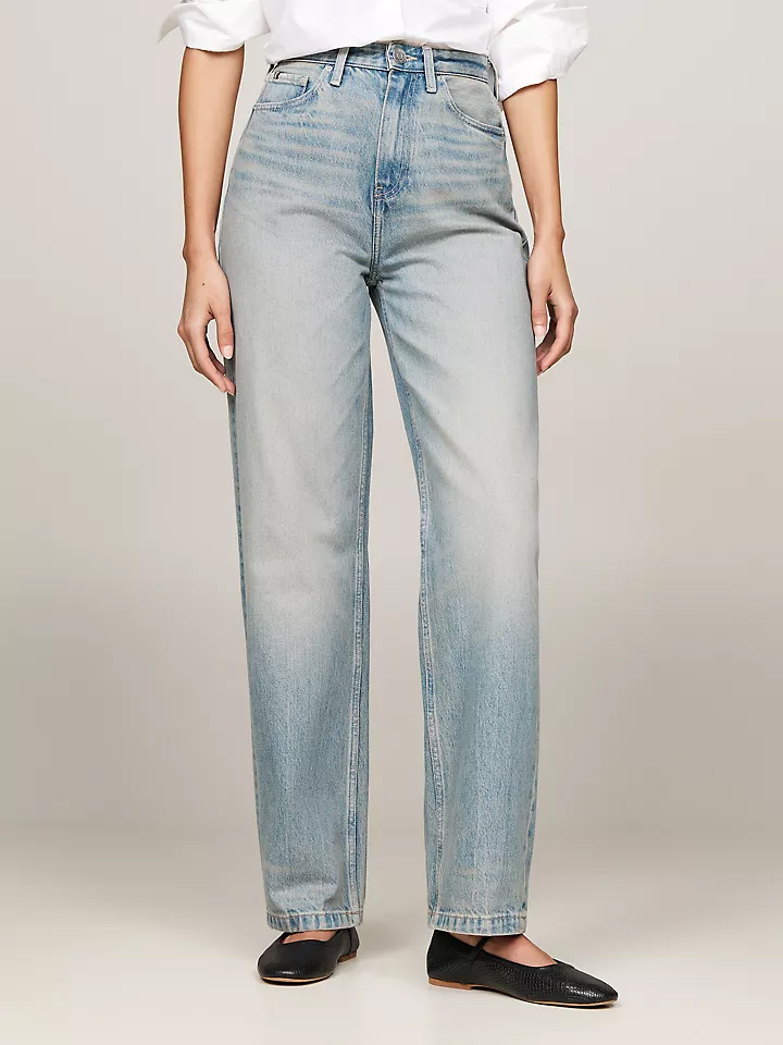 Tommy Hilfiger High Rise Relaxed-Straight Fit Jean 