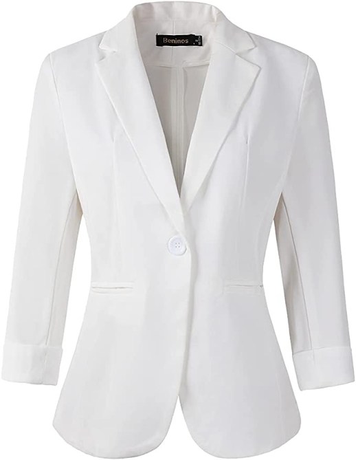 Beninos 3/4 Sleeve Blazer Amazon