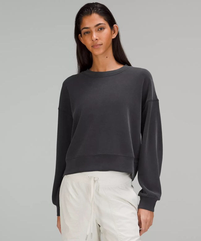 Lululemon Softstreme Perfectly Oversized Cropped Crew