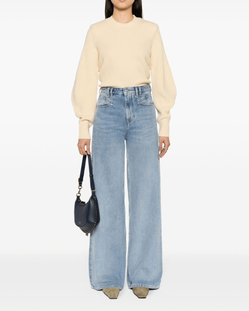 Isabel Marant Lemony Wide-Leg Jeans