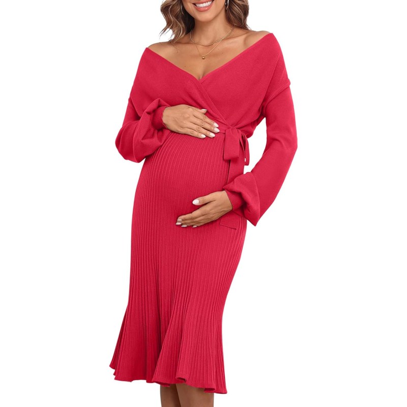 12 Cute Maternity Dresses to Wear for Valentine's Day 2025