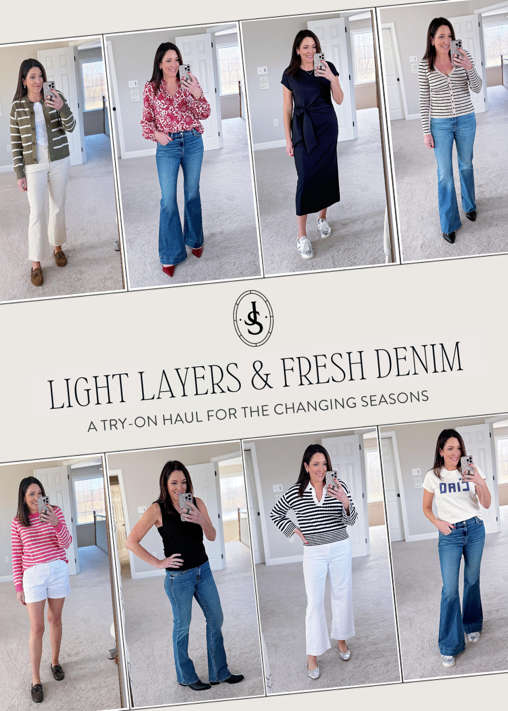 Light Layers & Fresh Denim: Try-On Haul for the Changing Seasons