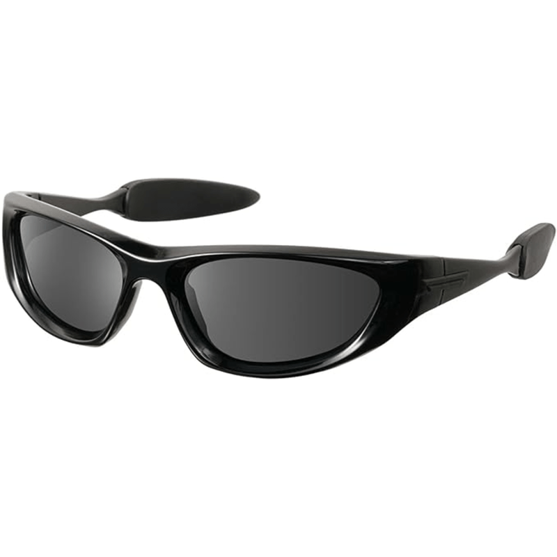 mosanana Y2k Wrap around Sunglasses in black