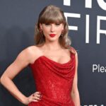 Taylor Swift Breaks Red Carpet Rules in ‘Chiefs Red’ Mini Dress at 2025 Grammys