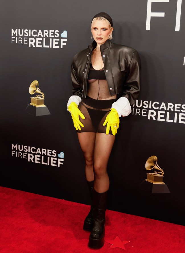 Julia Fox at the 67th Grammys Awards held at the Crypto.com Arena in Los Angeles, CA Sunday, Feb. 2, 2025.