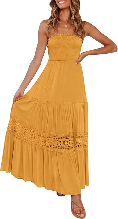 Zesica Strapless Maxi Dress