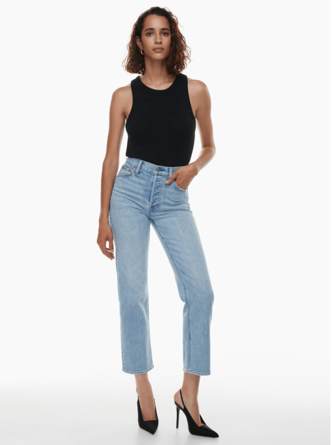 Denim Forum The Arlo Hi-Rise Straight Jean