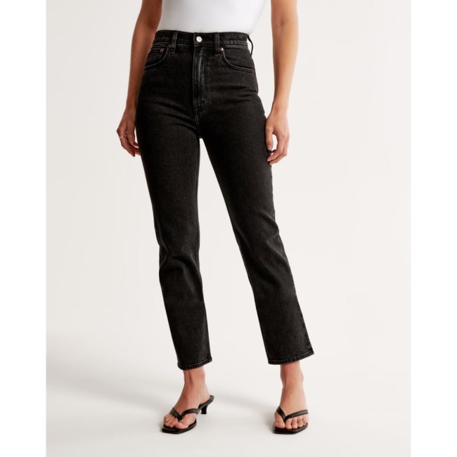 Abercrombie Ultra High Rise Ankle Straight Jean 